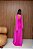 VESTIDO LONGO MICROTULE TOMARA QUE CAIA DRAPEADO  PINK - Imagem 2