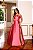 VESTIDO LONGO ZIBELINE COM FLORES NO BUSTO ROSA CANELA - Imagem 2