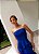VESTIDO CHIFFON BUSTO DRAPEADO COM CAMADAS AZUL ROYAL - Imagem 2