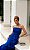 VESTIDO CHIFFON BUSTO DRAPEADO COM CAMADAS AZUL ROYAL - Imagem 1