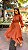 VESTIDO MIDI MANGA LONGA GOLA ALTA SAIA COM CAMADA MARROM - Imagem 1