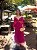 VESTIDO MIDI COM RECORTES E DETALHE DE ARGOLA SAIA BABADO TRÊS MARIAS FUCSIA - Imagem 2