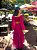 VESTIDO MIDI COM RECORTES E DETALHE DE ARGOLA SAIA BABADO TRÊS MARIAS FUCSIA - Imagem 3