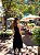 VESTIDO MIDI COM CINTO SAIA EM CAMADAS PRETO - Imagem 2