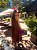 VESTIDO MIDI COM CINTO SAIA EM CAMADAS MARROM - Imagem 2