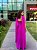 VESTIDO LONGO NEW MIDI COM CORPETE SAIA COM CAIMENTO FLUIDO FUCSIA - Imagem 3