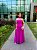VESTIDO LONGO NEW MIDI COM CORPETE SAIA COM CAIMENTO FLUIDO FUCSIA - Imagem 1