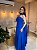 VESTIDO LONGO NEW MIDI COM CORPETE SAIA COM CAIMENTO FLUIDO AZUL ROYAL - Imagem 2