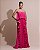 VESTIDO LONGO PLISSADO COM BABADOS EM CAMADAS MOVIMENTO FLUIDO PINK - Imagem 1