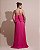 VESTIDO LONGO PLISSADO COM BABADOS EM CAMADAS MOVIMENTO FLUIDO PINK - Imagem 2
