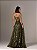 VESTIDO LONGO TOMARA QUE CAIA MODELO CORPETE BORDADO COM BRILHO VERDE OLIVA - Imagem 3