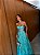VESTIDO LONGO TOMARA QUE CAIA MODELO CORPETE BORDADO COM BRILHO AZUL TIFFANY - Imagem 2