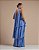 VESTIDO LONGO TOMARA QUE CAIA COM CAMADAS E GOLA  AZUL SERENITY - Imagem 1