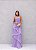 VESTIDO CHIFFON PLISSADO COM CAMADAS LILAS - Imagem 1