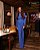 VESTIDO LONGO JERSEY ML CINTURA BAIXA GOLA ALTA AZUL - Imagem 1