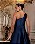 VESTIDO LONGO ZIBELINE OMBRO SO COM BABADO PERNA AZUL MARINHO - Imagem 2