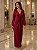 VESTIDO JERSEY M L DECOTE PROFUNDO COM NO MARSALA - Imagem 1
