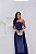 VESTIDO LONGO JERSEY TOMARA QUE CAIA DECOTE DETALHE BUSTO TRANSPASSADO AZUL BIC - Imagem 3