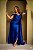 VESTIDO LONGO JERSEY OMBRO A OMBRO MANGUINHA E ALÇA FINA AZUL BIC - Imagem 1