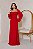 VESTIDO LONGO CHIFON ALÇA FINA COM BOLERO REMOVÍVEL TERRACOTA - Imagem 1