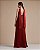 VESTIDO LONGO SEDA OMBRO SÔ ENCHARPE TERRACOTA - Imagem 2
