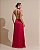 VESTIDO LONGO SEDA GOLA BOBA DETALHE CINTURA MARSALA - Imagem 2