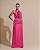 VESTIDO LONGO SEDA GOLA BOBA DETALHE CINTURA PINK - Imagem 1