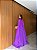 VESTIDO LONGO MICROTULE COM CAPA GOLA DETALHE COLAR ROXO - Imagem 3