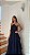 VESTIDO LONGO CHIFFON ALÇA BRILHO CAMADAS FRENTE AZUL MARINHO - Imagem 2