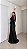 VESTIDO LONGO JERSEY MANGA LONGA DECOTE DRAPEADO AMARRAÇAO E DETALHE COSTAS PRETO - Imagem 2
