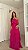 VESTIDO LONGO CHIFFON ALÇA BRILHO CAMADAS FRENTE PINK - Imagem 1
