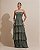 VESTIDO LONGO CHIFFON TOMARA QUE CAIA PLISSADO BUSTO E COMPRIMENTO VERDE OLIVA - Imagem 1