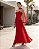 VESTIDO LONGO CHIFFON TOMARA QUE CAIA DECOTE CORAÇÃO C/ BUSTO ESTRUTURADO SAIA PLISSADA VERMELHO - Imagem 1