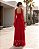 VESTIDO LONGO CHIFFON TOMARA QUE CAIA DECOTE CORAÇÃO C/ BUSTO ESTRUTURADO SAIA PLISSADA VERMELHO - Imagem 2