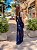 VESTIDO LONGO LUREX TOMARA QUE CAIA DRAPEADO COMPRIMENTO AZUL MARINHO - Imagem 2