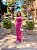 VESTIDO LONGO LUREX TOMARA QUE CAIA DRAPEADO COMPRIMENTO FUCSIA - Imagem 1
