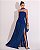 VESTIDO TOMARA QUE CAIA CREPE COM SAIA DE TULE AZUL ROYAL - Imagem 1