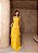 VESTIDO CHIFFON PLISSADO COM CAMADAS AMARELO - Imagem 1
