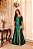 VESTIDO LONGO ZIBELINE TOMARA QUE CAIA ACOMPANHA MANGA REMOVIVEL VERDE ESMERALDA - Imagem 1