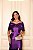 VESTIDO LONGO ZIBELINE TOMARA QUE CAIA ACOMPANHA MANGA REMOVIVEL ROXO - Imagem 2