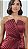 VESTIDO LONGO SEDA TOMARA QUE CAIA METADE PLISSADO METADE LISO FENDA FRENTE MARSALA - Imagem 3