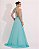 VESTIDO LONGO CHIFFON FRENTE ÚNICA PLISSADO SOBREPOSTO TIFANNY - Imagem 2