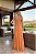 VESTIDO LONGO CHIFFON ALÇA LARGA DETALHE DRAPEADO BUSTO E CINTURA AMARRAÇÃO COSTAS CORAL - Imagem 2