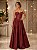 VESTIDO LONGO TAFETA TOMARA QUE CAIA DETALHE BUSTO MARSALA - Imagem 1
