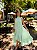 VESTIDO MIDI COM CINTO SAIA EM CAMADAS VERDE MENTA - Imagem 1