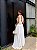 VESTIDO LONGO CHIFFON GOLA BOBA FRENTE E COSTAS BRANCO - Imagem 2