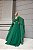 VESTIDO LONGO CHIFFON MANGA CAPA BORDADO NA CINTURA VERDE ESMERALDA - Imagem 2