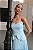 VESTIDO LONGO CHIFFON TOMARA QUE CAIA DECOTE CORAÇÃO C/ BUSTO ESTRUTURADO SAIA PLISSADA AZUL SERENITY - Imagem 2