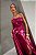 VESTIDO LONGO ZIBELINE GLOSS TOMARA QUE CAIA DETALHE PEPLUM ASSIMETRICO CINTURA FENDA FRENTE FUCSIA - Imagem 2