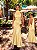 VESTIDO NEW MIDI CETIM GOLA ALTA AMARRAÇÃO FRENTE ÚNICA AMARELO - Imagem 1